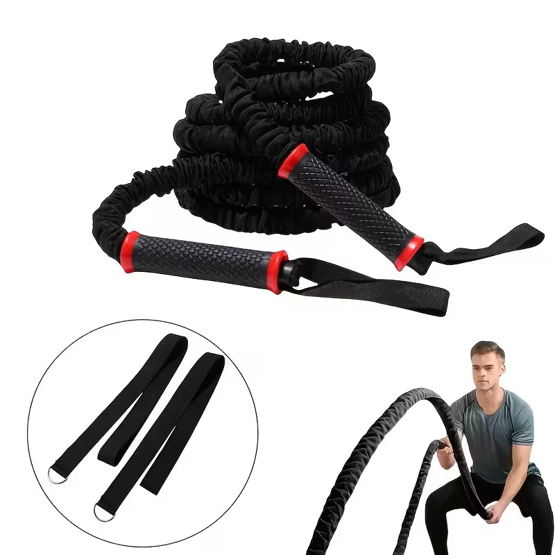 2pcs Adjustable Battle Rope Set